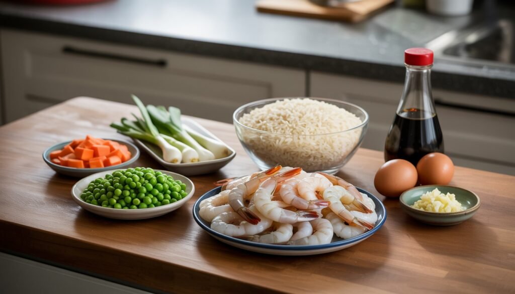 Ingredients laid out