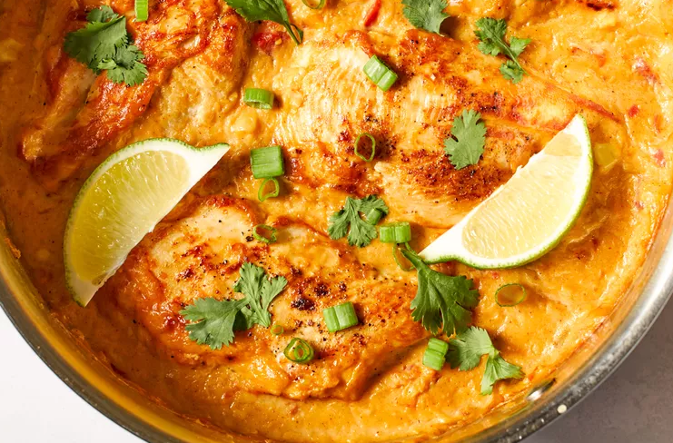 Resting easy Chicken Skillet and ready to serve